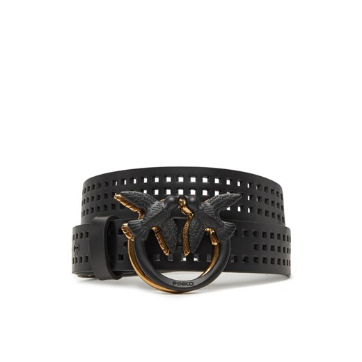PINKO Pasek Damski Love Berry H3 Belt PE 25 PLT01 100125 A11W Czarny ze sklepu MODIVO w kategorii Paski damskie - zdjęcie 182727519