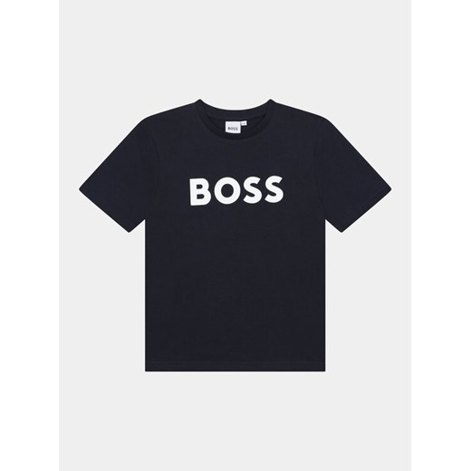 Boss T-Shirt J25P24 M Granatowy Regular Fit ze sklepu MODIVO w kategorii T-shirty chłopięce - zdjęcie 182727599