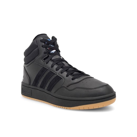 adidas Sneakersy HOOPS 3.0 MID GY4745 Czarny ze sklepu MODIVO w kategorii Buty sportowe męskie - zdjęcie 182727616