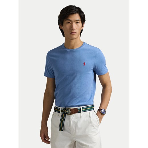 Polo Ralph Lauren T-Shirt 710671438408 Niebieski Slim Fit ze sklepu MODIVO w kategorii T-shirty męskie - zdjęcie 182727619