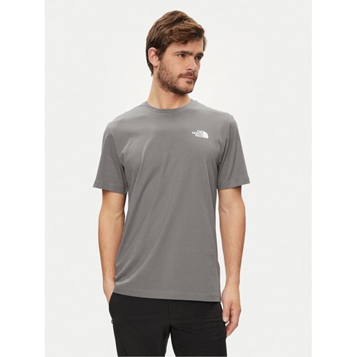 The North Face T-Shirt Redbox NF0A87NP Szary Regular Fit ze sklepu MODIVO w kategorii T-shirty męskie - zdjęcie 182727746