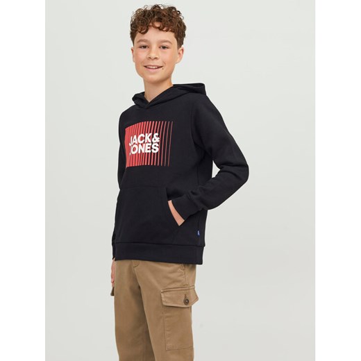 Jack&Jones Junior Bluza 12237459 Czarny Regular Fit ze sklepu MODIVO w kategorii Bluzy chłopięce - zdjęcie 182727757