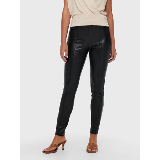 ONLY Legginsy Jessie 15231825 Czarny Slim Fit ze sklepu MODIVO w kategorii Spodnie damskie - zdjęcie 182727779