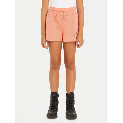 Calvin Klein Jeans Szorty sportowe Iridescent IG0IG02452 Różowy Regular Fit ze sklepu MODIVO w kategorii Spodenki dziewczęce - zdjęcie 182727807