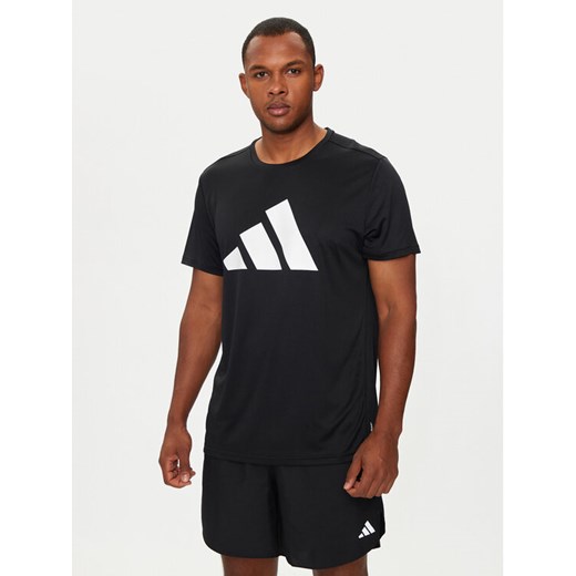 adidas Koszulka techniczna Run It IL7235 Czarny Regular Fit ze sklepu MODIVO w kategorii T-shirty męskie - zdjęcie 182727856