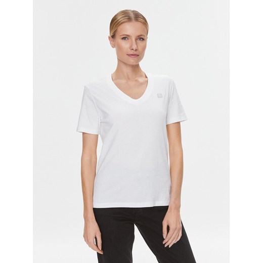 Calvin Klein Jeans T-Shirt Embro Badge J20J222560 Biały Regular Fit S MODIVO