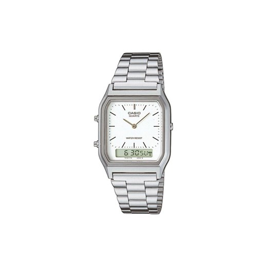Casio Zegarek AQ-230A-7DMQYES Srebrny ze sklepu MODIVO w kategorii Zegarki - zdjęcie 182727908