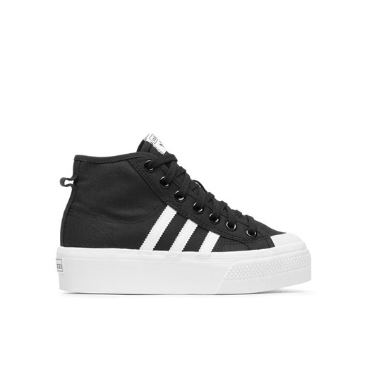 adidas Sneakersy Nizza Platform Mid W FY2783 Czarny ze sklepu MODIVO w kategorii Trampki damskie - zdjęcie 182727929