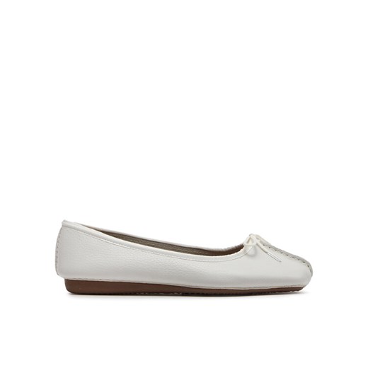 Clarks Baleriny Freckle Ice 203544554 Biały ze sklepu MODIVO w kategorii Balerinki - zdjęcie 182727937