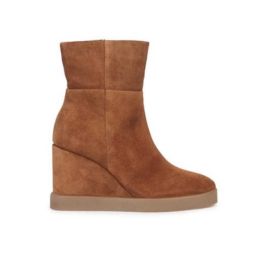 Geox Botki D Elidea Wedge D36VQB 00022 CD500 Brązowy ze sklepu MODIVO w kategorii Botki - zdjęcie 182728005