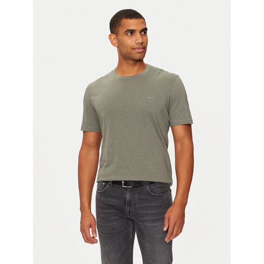 Boss T-Shirt Tegood 50508243 Szary Regular Fit ze sklepu MODIVO w kategorii T-shirty męskie - zdjęcie 182728026