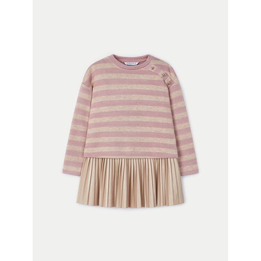 Mayoral Komplet sweter i sukienka 4932 Różowy Regular Fit ze sklepu MODIVO w kategorii Sukienki dziewczęce - zdjęcie 182728085