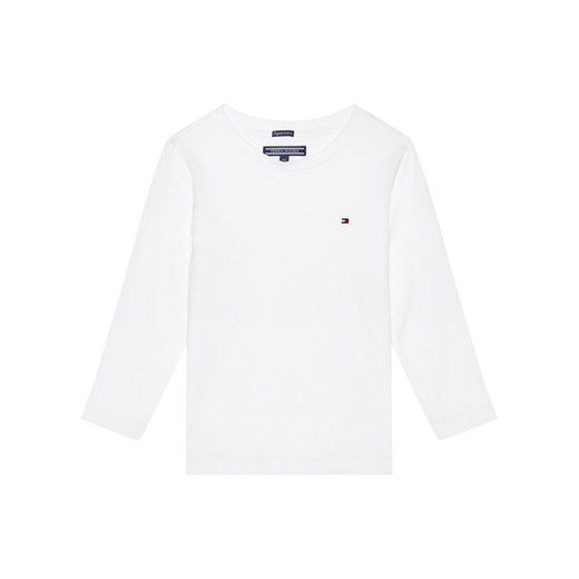 Tommy Hilfiger Bluzka KB0KB04141 S Biały Long Sleeve ze sklepu MODIVO w kategorii T-shirty chłopięce - zdjęcie 182728126