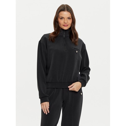 Guess Bluza V5RQ10 KCAY2 Czarny Regular Fit ze sklepu MODIVO w kategorii Bluzy damskie - zdjęcie 182728139