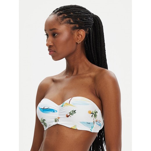 Seafolly Góra od bikini Isla Palm 30574-216 Biały 10 MODIVO