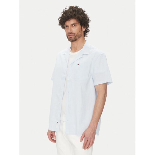 Tommy Jeans Koszula DM0DM20895 Błękitny Regular Fit ze sklepu MODIVO w kategorii Koszule męskie - zdjęcie 182728295