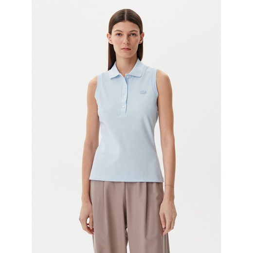Lacoste Polo PF5445 Błękitny Slim Fit ze sklepu MODIVO w kategorii Bluzki damskie - zdjęcie 182728297