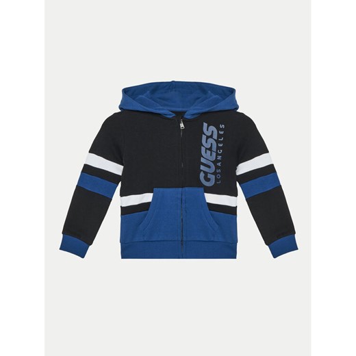 Guess Bluza N5RQ02 KA6R4 Granatowy Regular Fit ze sklepu MODIVO w kategorii Bluzy chłopięce - zdjęcie 182728308
