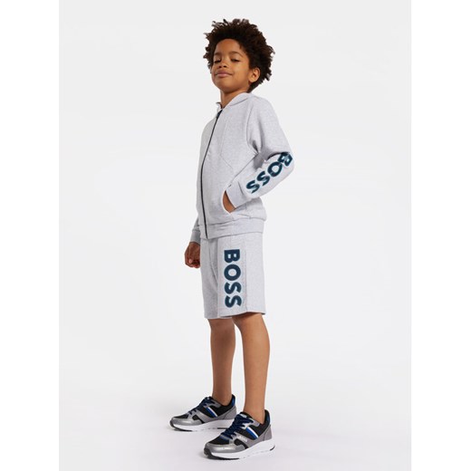 Boss Szorty sportowe J50756 S Szary Regular Fit ze sklepu MODIVO w kategorii Spodenki chłopięce - zdjęcie 182728409