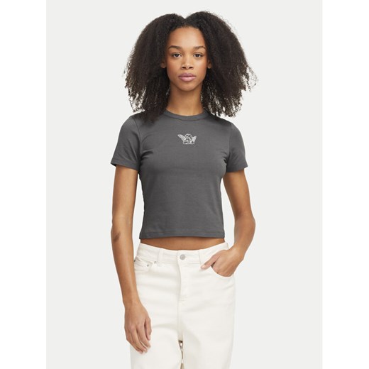JJXX T-Shirt Gigi 12277657 Szary Stretch Fit ze sklepu MODIVO w kategorii Bluzki damskie - zdjęcie 182728426