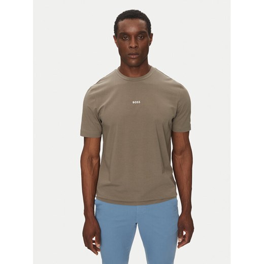 BOSS T-Shirt Tchup 50473278 Beżowy Relaxed Fit ze sklepu MODIVO w kategorii T-shirty męskie - zdjęcie 182728448