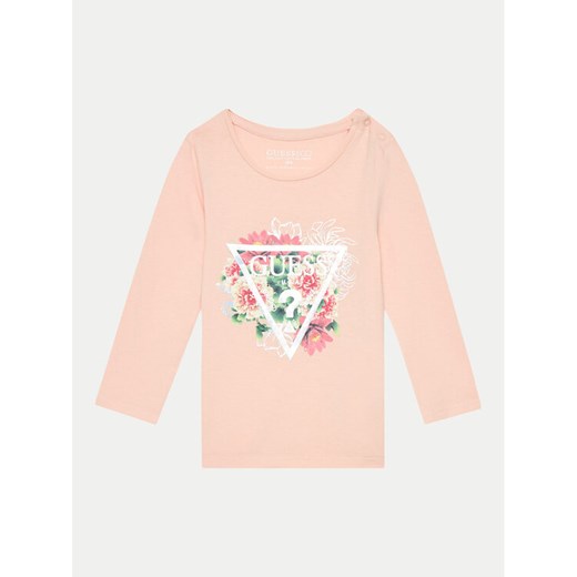 Guess Bluzka A4YI05 K6YW4 Różowy Regular Fit ze sklepu MODIVO w kategorii Kaftaniki i bluzki - zdjęcie 182728506