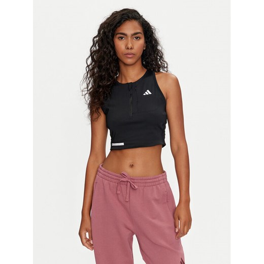 adidas Koszulka techniczna Ultimate IT3458 Czarny Slim Fit ze sklepu MODIVO w kategorii Bluzki damskie - zdjęcie 182728528