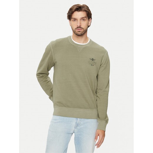 Aeronautica Militare Bluza 242FE1924F560 Zielony Regular Fit ze sklepu MODIVO w kategorii Bluzy męskie - zdjęcie 182728548