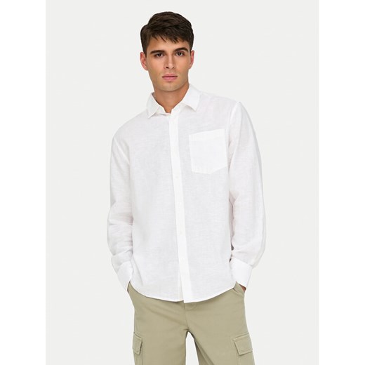 Only & Sons Koszula Caiden 22031804 Biały Regular Fit ze sklepu MODIVO w kategorii Koszule męskie - zdjęcie 182728549