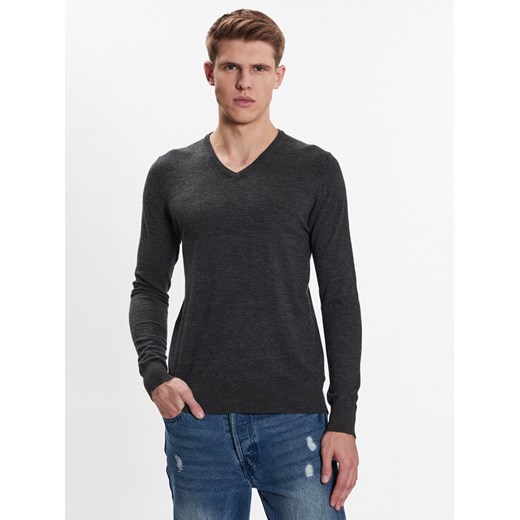 Brave Soul Sweter MK-36BRAMBER Szary Regular Fit ze sklepu MODIVO w kategorii Swetry męskie - zdjęcie 182728625