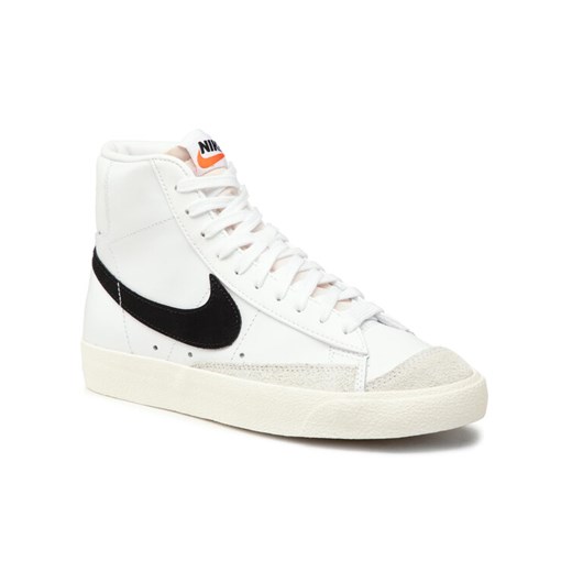 Nike Sneakersy Blazer Mid '77 CZ1055 100 Biały ze sklepu MODIVO w kategorii Buty sportowe damskie - zdjęcie 182728678