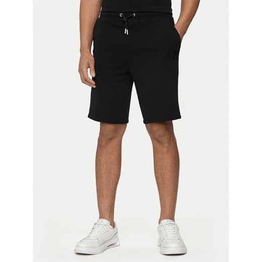 KARL LAGERFELD Szorty sportowe 705889 Czarny Regular Fit ze sklepu MODIVO w kategorii Spodenki męskie - zdjęcie 182728785