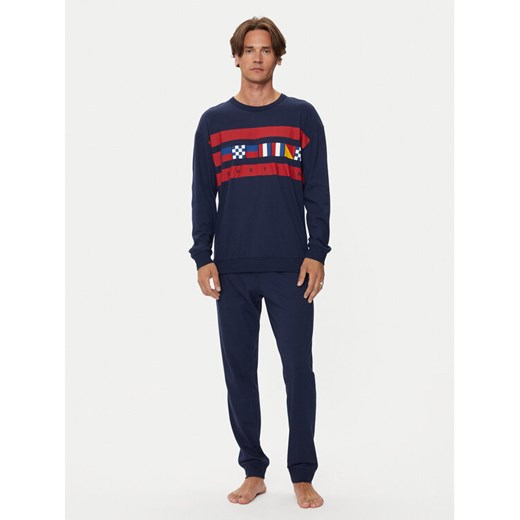 United Colors Of Benetton Piżama 3VD04P02D Granatowy Regular Fit ze sklepu MODIVO w kategorii Piżamy męskie - zdjęcie 182728799