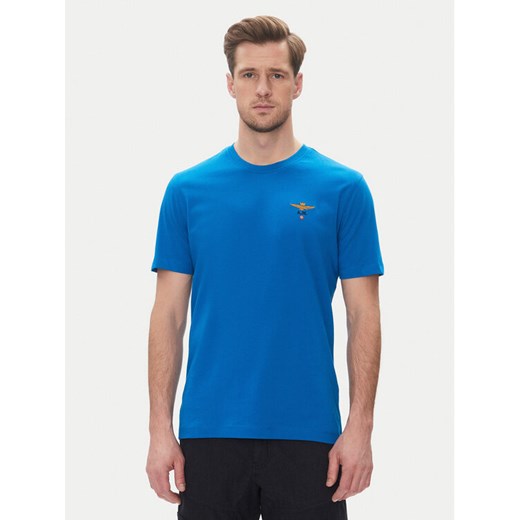 Aeronautica Militare T-Shirt 251TS1580J372 Niebieski Regular Fit ze sklepu MODIVO w kategorii T-shirty męskie - zdjęcie 182728838
