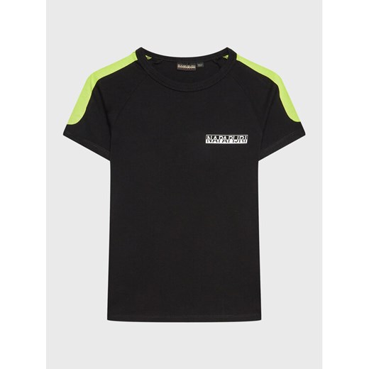 Napapijri T-Shirt S-Pinta NP0A4H2Y D Czarny Regular Fit ze sklepu MODIVO w kategorii T-shirty chłopięce - zdjęcie 182728866