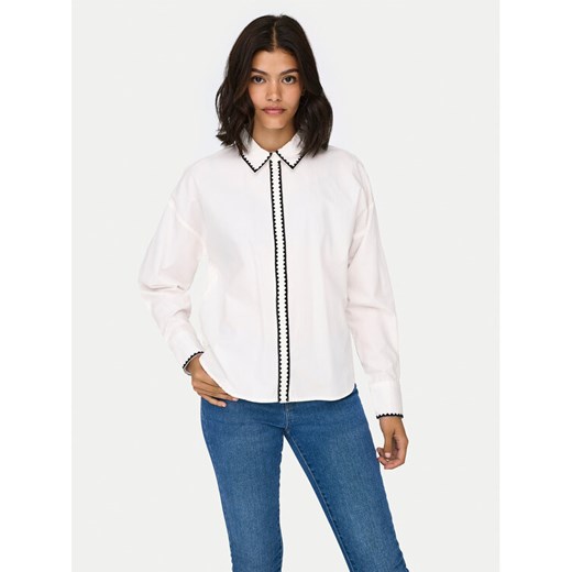 JDY Koszula Lorenzo 15330351 Biały Regular Fit ze sklepu MODIVO w kategorii Koszule damskie - zdjęcie 182728898