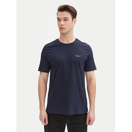 Aeronautica Militare T-Shirt 251TS2376J592 Granatowy Regular Fit ze sklepu MODIVO w kategorii T-shirty męskie - zdjęcie 182728915