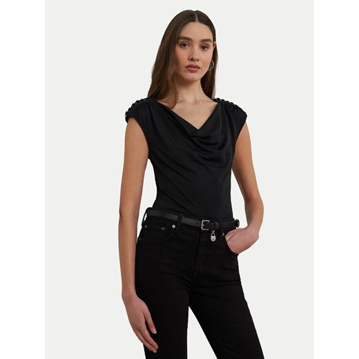 LAUREN RALPH LAUREN Bluzka 200889317003 Czarny Relaxed Fit ze sklepu MODIVO w kategorii Bluzki damskie - zdjęcie 182729028