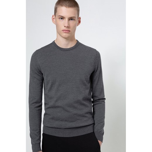 Hugo Sweter San Paolo 2 50435679 Szary Slim Fit ze sklepu MODIVO w kategorii Swetry męskie - zdjęcie 182729159