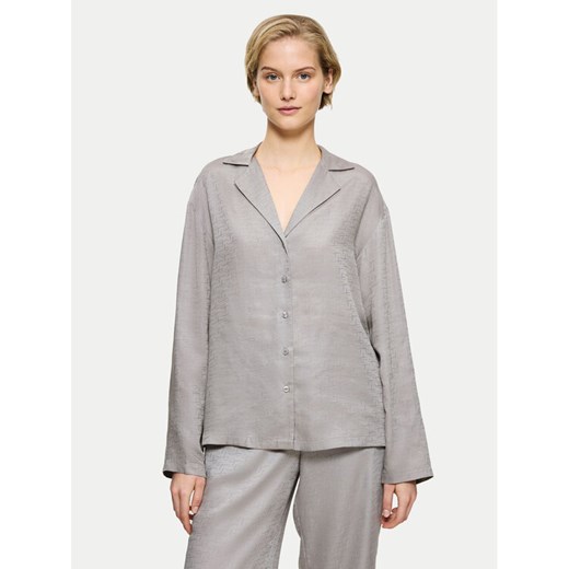 Triumph Koszulka piżamowa Silky Sensuality 10221063 Szary Relaxed Fit ze sklepu MODIVO w kategorii Piżamy damskie - zdjęcie 182729167