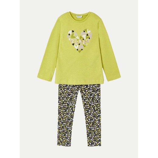 Mayoral Komplet bluzka i legginsy 4713 Żółty Regular Fit ze sklepu MODIVO w kategorii Komplety dziewczęce - zdjęcie 182729175
