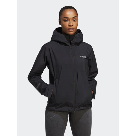 adidas Kurtka przeciwdeszczowa Terrex Multi RAIN.RDY HM4054 Czarny Regular Fit ze sklepu MODIVO w kategorii Kurtki damskie - zdjęcie 182729206