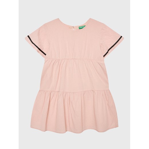 United Colors Of Benetton Sukienka letnia 4O9TGV00P Różowy Regular Fit ze sklepu MODIVO w kategorii Sukienki dziewczęce - zdjęcie 182729219