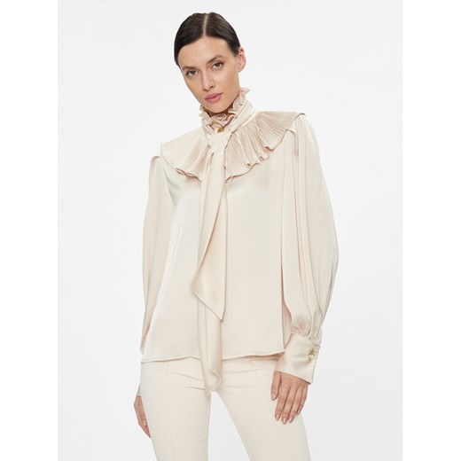 Babylon Bluzka T_S00308 Beżowy Regular Fit ze sklepu MODIVO w kategorii Bluzki damskie - zdjęcie 182729236