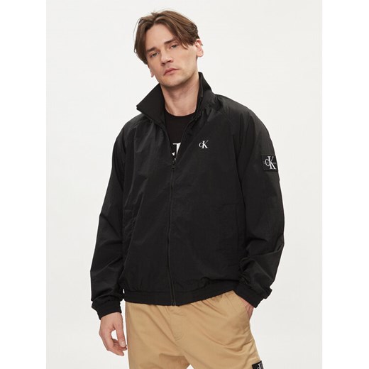 Calvin Klein Jeans Kurtka przejściowa Harrington J30J325102 Czarny Regular Fit ze sklepu MODIVO w kategorii Kurtki męskie - zdjęcie 182729335