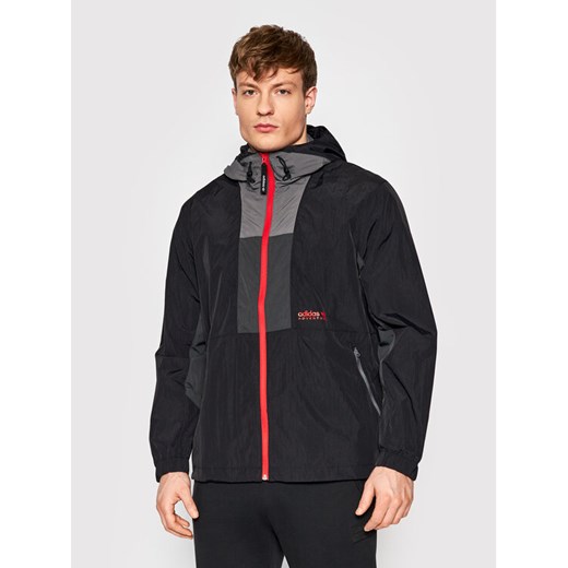 adidas Wiatrówka Adventure HF4804 Czarny Relaxed Fit ze sklepu MODIVO w kategorii Kurtki męskie - zdjęcie 182729395