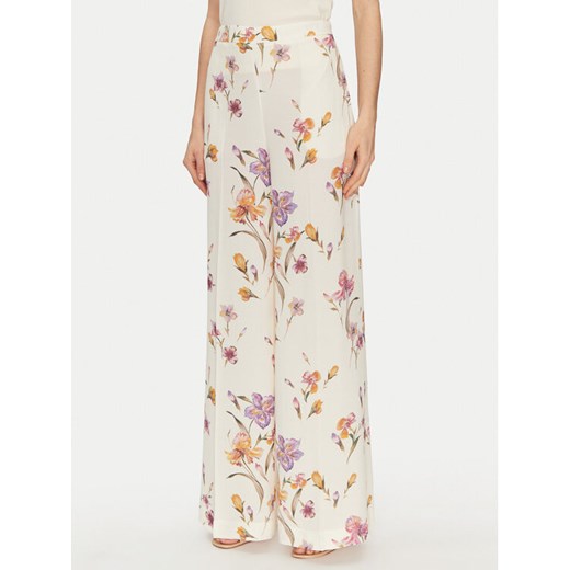 TWINSET Spodnie palazzo 251TP2775 Écru Wide Leg ze sklepu MODIVO w kategorii Spodnie damskie - zdjęcie 182729415