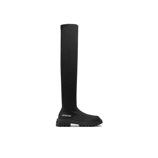 LOVE MOSCHINO Muszkieterki JA26015G1LIMZ000 Czarny ze sklepu MODIVO w kategorii Kozaki damskie - zdjęcie 182729429