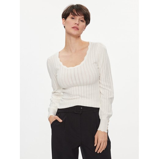 ONLY Sweter Meddi 15311544 Biały Regular Fit ze sklepu MODIVO w kategorii Swetry damskie - zdjęcie 182729455
