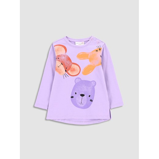 Coccodrillo Bluzka WC3143101RPN Fioletowy Regular Fit ze sklepu MODIVO w kategorii Kaftaniki i bluzki - zdjęcie 182729488
